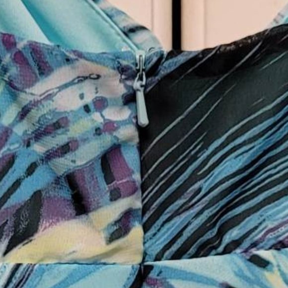 Diamond by Julien MacDonald Wave Fit & Flair High Low Dress - Picture 5 of 10